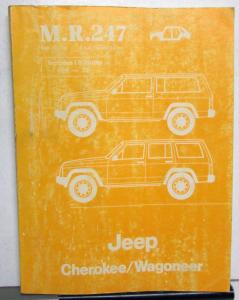 1985-1986 Jeep Cherokee Wagoneer Dealer Service Shop Bodywork Manual M.R.247