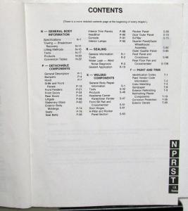 1985-1986 Jeep Cherokee Wagoneer Dealer Service Shop Bodywork Manual M.R.247