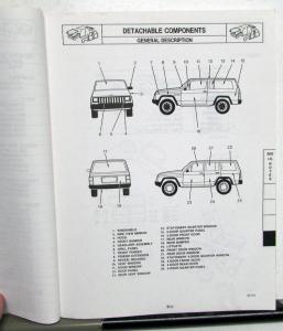 1985-1986 Jeep Cherokee Wagoneer Dealer Service Shop Bodywork Manual M.R.247