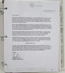 2001 Mercedes-Benz Full Line Press Kit - C E S CL CLK SLK SL M Classes