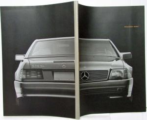 1992 Mercedes-Benz Sport Models Prestige Sales Brochure with Technical Specs