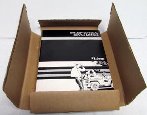 1975 Jeep Dealer Technical Service Shop Manual CJ Commando Wagoneer Truck NOS