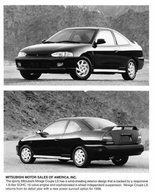1998 Mitsubishi Mirage Coupe LS Press Photo 0030