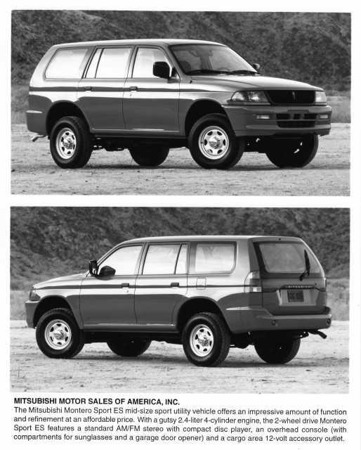 1998 Mitsubishi Montero Sport ES Press Photo 0038