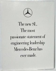 1989 Mercedes-Benz SL Sales Folder/Poster