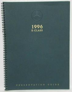 1996 Mercedes-Benz E-Class Dealer Data Book Presentation Guide Sales Reference