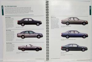 1996 Mercedes-Benz E-Class Dealer Data Book Presentation Guide Sales Reference