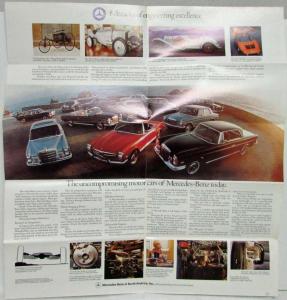 1970 Mercedes-Benz Motor Cars Sales Folder 220D/220 250 280SL 300SEL 6.3 600