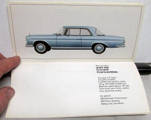 1966 Mercedes-Benz Passenger Cars Sales Brochure - 230S 300SEL 300SE 230SL 600