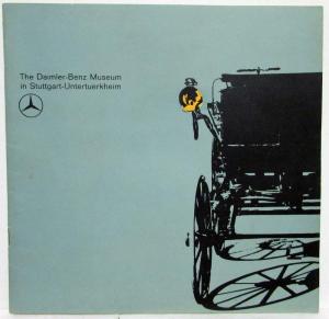 1964 Daimler-Benz Museum in Stuttgart-Untertuerkheim Brochure