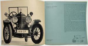 1964 Daimler-Benz Museum in Stuttgart-Untertuerkheim Brochure