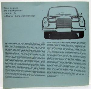 1964 Daimler-Benz Museum in Stuttgart-Untertuerkheim Brochure