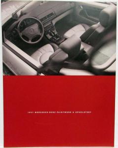 1997 Mercedes-Benz Paintwork Upholstery Folder C-Class E-Class S-Class SL-Class