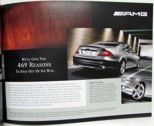 2006 Mercedes-Benz CLS We Dont Start With A Clay Model Sales Brochure