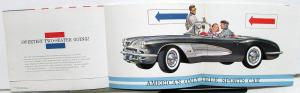 1958 Chevrolet Corvette Dealer Brochure Large Folder Cutaway View Fuel Injection