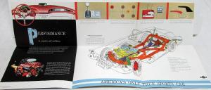 1958 Chevrolet Corvette Dealer Brochure Large Folder Cutaway View Fuel Injection