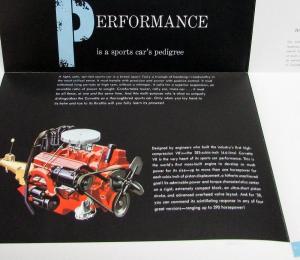 1958 Chevrolet Corvette Dealer Brochure Large Folder Cutaway View Fuel Injection