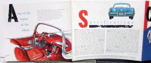 1958 Chevrolet Corvette Dealer Brochure Large Folder Cutaway View Fuel Injection