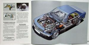 1982 Mercedes-Benz 380 and 500 SEC Sales Brochure - German Text