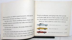 1971 Pontiac High Performance Sales Brochure Firebird Trans Am Judge GTO GP