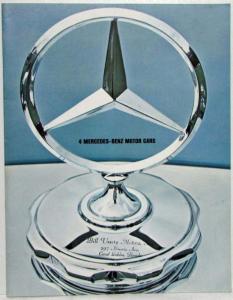 1965 Mercedes-Benz 4 Motor Cars Sales Brochure 230S 230 200D 200