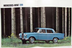 1965 Mercedes-Benz 4 Motor Cars Sales Brochure 230S 230 200D 200