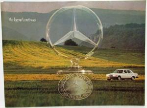1976 Mercedes-Benz Full-Line The Legend Continues Sales Brochure with Tech Specs