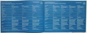 1976 Mercedes-Benz Full-Line The Legend Continues Sales Brochure with Tech Specs