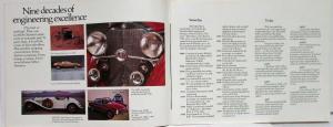 1976 Mercedes-Benz Full-Line The Legend Continues Sales Brochure with Tech Specs