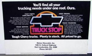1969 Chevrolet Pickup Trucks Dealer Sales Brochure Mailer Features Options
