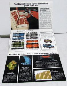 1969 Chevrolet Pickup Trucks Dealer Sales Brochure Mailer Features Options