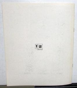 1969 Pontiac Firebird Dealer Sales Brochure