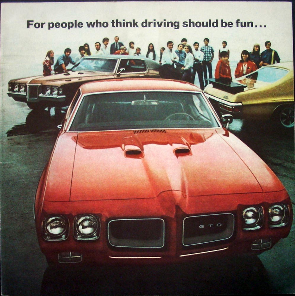 1970 Pontiac GTO Judge Ram Air IV Grand Prix Performance Sales Brochure Original