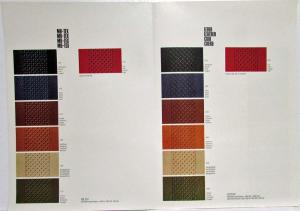 1976 Mercedes-Benz Dealer Sales Brochure Interior Options MB-Tex Leather Velour