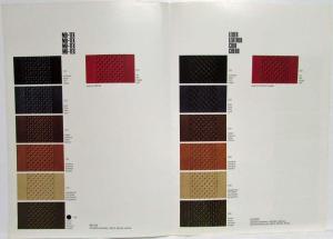 1975 Mercedes-Benz Dealer Sales Brochure Interior Options MB-Tex Leather Velour