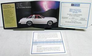 1977 Hollywood Ford Dealer Sales Brochure Mailer LTD Thunderbird Features