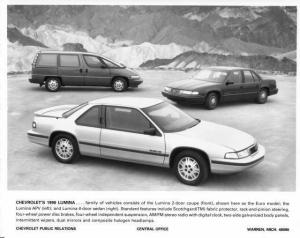 1990 Chevrolet Lumina Family of Vehicles Press Photo 0365