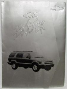 1995 Chevrolet Blazer Press Kit