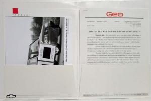 1996 Chevrolet Geo Tracker Press Kit