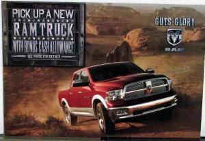 2011 RAM Pickup Truck Sales Mailer With Bonus Cash Allowance Original