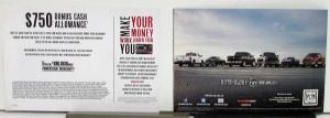 2011 RAM Pickup Truck Sales Mailer With Bonus Cash Allowance Original