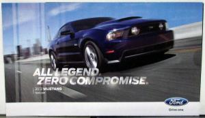 2012 Ford Mustang Sales Folder Mailer Original