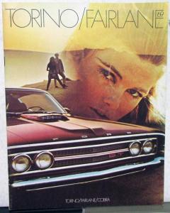 1969 Ford Torino Fairlane Dealer Sales Brochure GT Cobra 500 Features Options