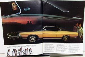 1969 Ford Torino Fairlane Dealer Sales Brochure GT Cobra 500 Features Options