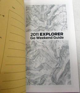 2011 Ford Explorer Weekend Guide Calendar Book Journal Original