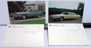 1971 Cadillac Dealer Sales Brochure & Post Card Set Eldorado DeVille Calais