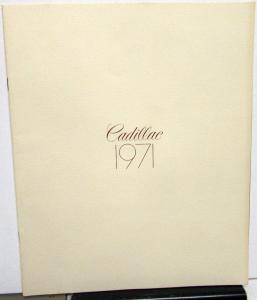 1971 Cadillac Dealer Sales Brochure & Post Card Set Eldorado DeVille Calais
