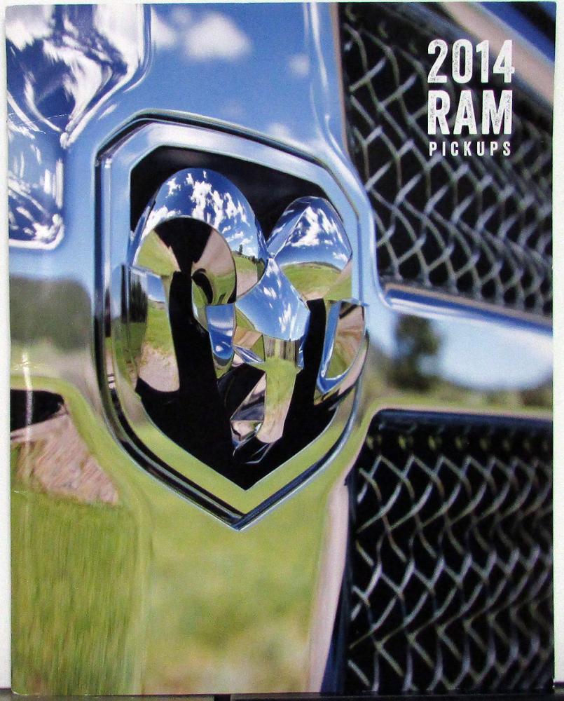 2014 RAM Pickup Trucks 1500 2500 3500 Sales Brochure Oversized Original