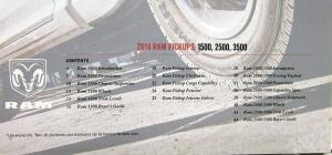 2014 RAM Pickup Trucks 1500 2500 3500 Sales Brochure Oversized Original