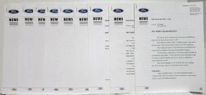 1997 Ford Lincoln Mercury Product Info Press Kit - XR7 Mustang Probe Mark VIII